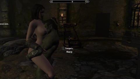 Skyrim. Lida wordt geneukt door groene orcs. Insatiable porno | Spellen voor volwassenen