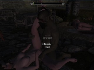 Skyrim. Lida gets fucked by green orcs. Insatiable porn | Adult games