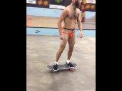 Swimsuit Stud Slides On Pole