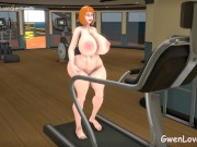 Preview 6 of Maddie Fenton - Walk Cicle Nude (Female - Futa) (SFM Animation)