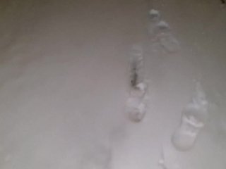 Asmr walking in crunchy snow 