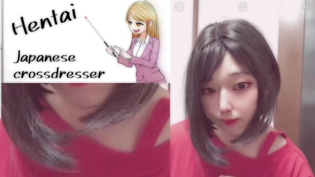 肩出しワンピの可愛い男の娘が、パンティを下ろしてシコシコオナニー＆絶頂射精しちゃう動画【女装子】