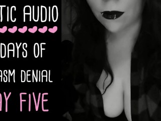 Controle De Orgasmo e Negação Asmr Audio Series - Dia 5 DE 5 (apenas áudio | JOI FemDom | Lady Aurality)