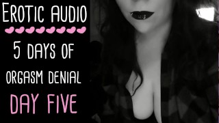 오르가즘 제어 및 거부 ASMR 오디오 시리즈 DAY 5 OF 5 오디오 전용 JOI Femdom Lady Aurality