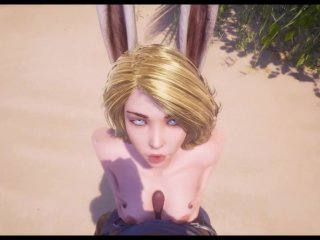 Bunny girl POV animation
