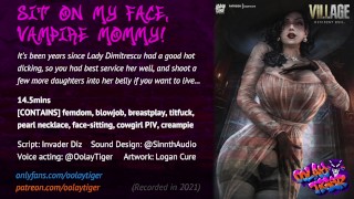 [RESIDENT EVIL] Lady Dimitrescu - Sit on my face, Vampire Mommy! | Erotic Audio Play by Oolay-Tiger