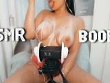 ASMR erotic porno, ear massage, tits on ears, dirty talking, cream on boobs, cerebral orgasm