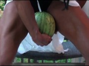 Muscular Thighs Crush a Watermelon then Armwrestle Geek - Pornhub.com