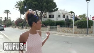 Mofos - Sexy Luna Corazon Spices Up Her Vacation In Spain By Fucking A Huge French Dick In Public