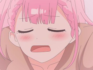 animation, pink hair, butt, anime