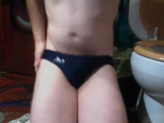 speedos, amateur, big cock, spandex