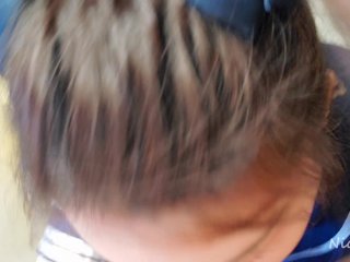 Asian Schoolgirl GivingPassionate Blowjob and_Cum in Mouth - NicoLove