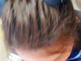 Asian Schoolgirl GivingPassionate Blowjob and_Cum in Mouth - NicoLove