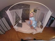 Preview 2 of Petite Blonde Jenny Wild As CINDERELLA Fucking You In VR Porn