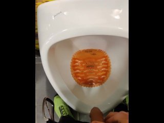 got caught filming my dick piss at public toilet
