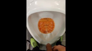 got caught filming my dick piss at public toilet