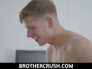 Preview 6 of Brother Crush - Naughty Boy Lukas Stone Rides Stepbrother's Big Dick On Kitchen Counter