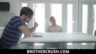 Brother Crush - Naughty Boy Lukas Stone Rides Stepbrother's Big Dick On Kitchen Counter