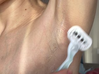 armpit fetish, mature, shaved, armpit job
