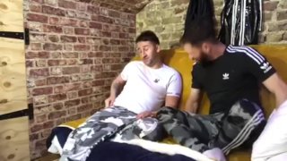 Marc Mcaulay A Pornstar Performs A Blowjob On The Sofa And Plays With Him