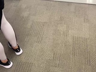 PUBLICLY TRYING ON SHOES IN TARGET