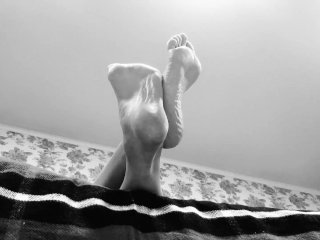 Feet Foot Fetish Ignore - Black and White Artsy High Arched SolesIn Your_Face