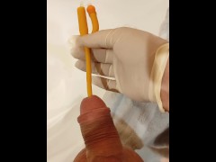 urinary catheter insertion and piss