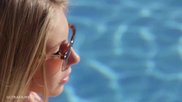 ULTRAFILMS Anjelica the Hottest Girl in Porn in an Adorable Poolside Solo.