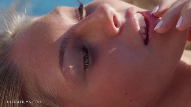 ULTRAFILMS Anjelica the Hottest Girl in Porn in an Adorable Poolside Solo.
