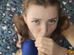 милая страстно отсасывает член и яйца чтобы получить на лицо порцию вкусной тёплой спермы - Screenshot 1 of 16 - Eye Contact