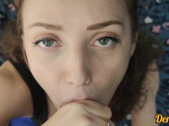 милая страстно отсасывает член и яйца чтобы получить на лицо порцию вкусной тёплой спермы - Screenshot 6 of 16 - Eye Contact