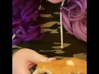 Eating My Homemade Burger Mouth_POV