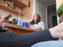 Игра правда или действие превратилась в траходром на кухне - lesbian_illusion 