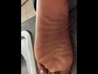 cumshot, male soles, mature, feet