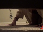 Preview 1 of Cuckold Watches Under the Bed While Wife Cheats!