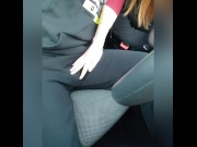 Preview 1 of beauty made me a hot blowjob in the car and I finished her inside