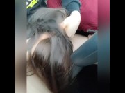 Preview 5 of beauty made me a hot blowjob in the car and I finished her inside