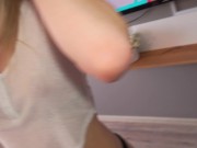 Preview 2 of What if you saw your stepsister masturbating?