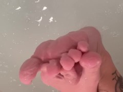 Soaked Feet in the Tub - AyeAllie wrinkly wet toes