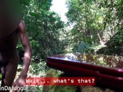 Preview 3 of I find a device that apears to be a 3DS while Walking Naked in Nature - Watch me Cum all over it