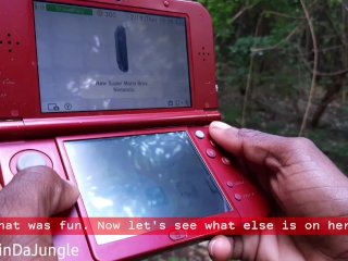 I Find a Device That Apears toBe a 3DS_While Walking Naked in Nature - Watch Me Cum All Over It