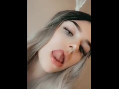 Sexy Teen Tongue Tease 