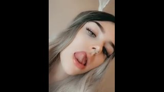 Sultry Teenage Tongue Teasing