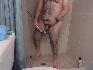 masturbation, masturbate, solo male, shower