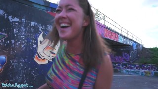 Public Agent Elisa Tiger Fucked Doggystyle Below Highway