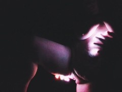 BunBuns First Strip Tease Using LED Gloves! (No Music)