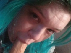 Lonely girl sucks dick for attention