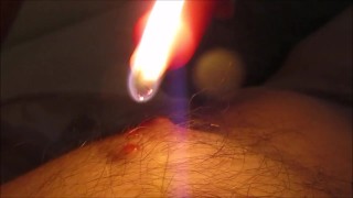 Hot Wax on Nipples and in Belly Button