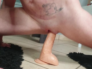 Flexible girl Splitting dildomasturbation