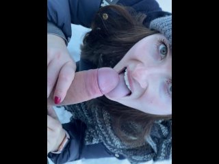 pornstar, pov, cold, blowjob